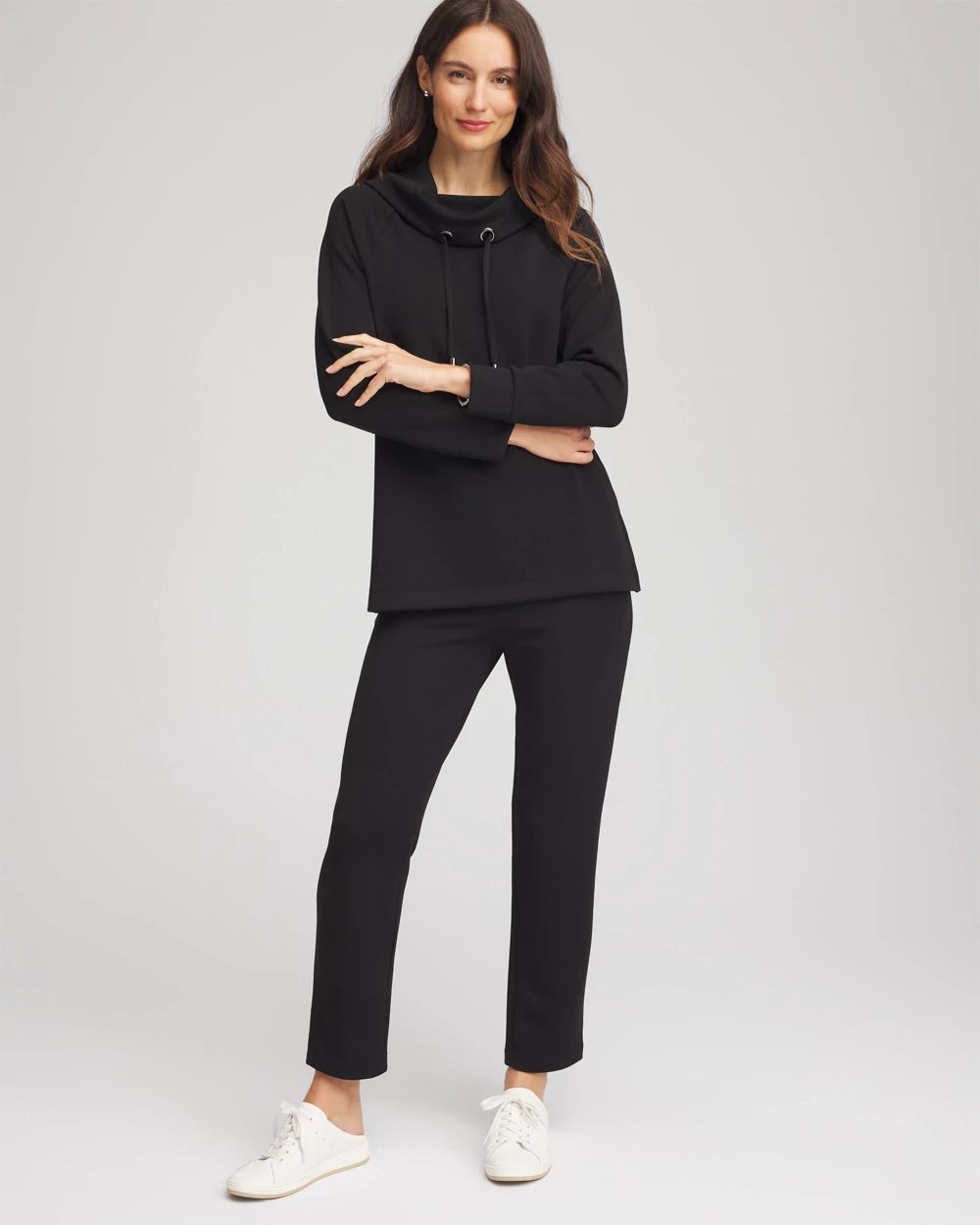 トップス sc3326 Z Supply Sienna Spooky Sweater In Black Knit Cotton | Red Dress